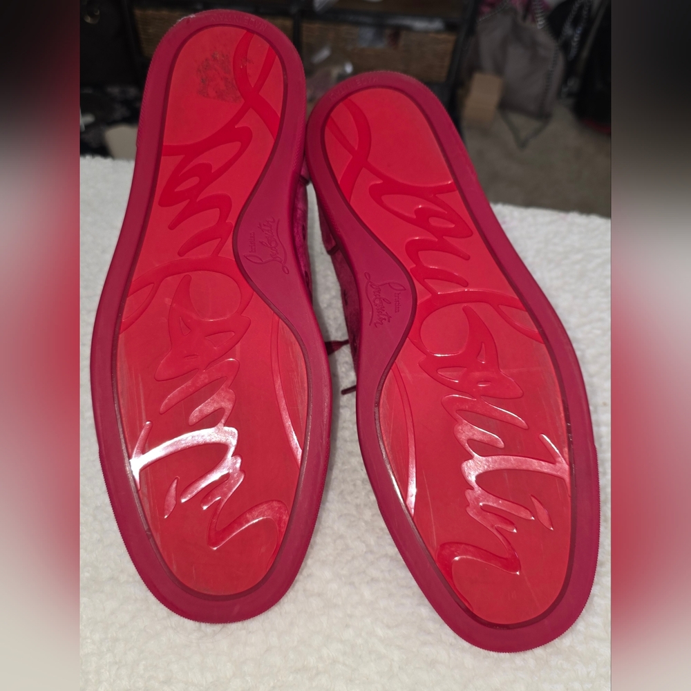 CHRISTIAN LOUBOTIN RED SIZE 41.5 - Picture 9 of 9